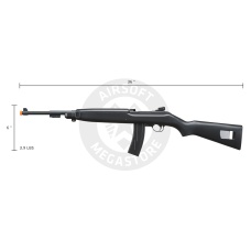 UK Arms Airsoft Spring Powered M1 Carbine Rifle  - BLACK