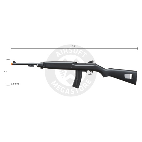 UK Arms Airsoft Spring Powered M1 Carbine Rifle  - BLACK