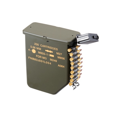 Atlas Custom Works M249T 2500Rd Electric Winding Airsoft Drum Magazine - (Tan)