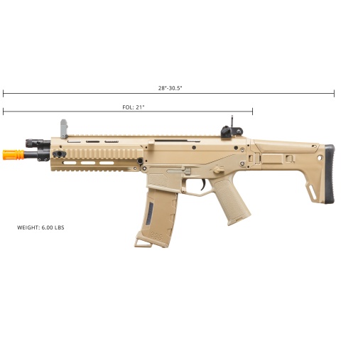 Atlas Custom Works Airsoft Masada Assault Rifle AEG Short Version - TAN