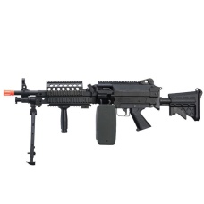 Atlas Custom Works MK46 M249 Saw Light Machine Gun w/ Polymer Receiver (Color: Black)