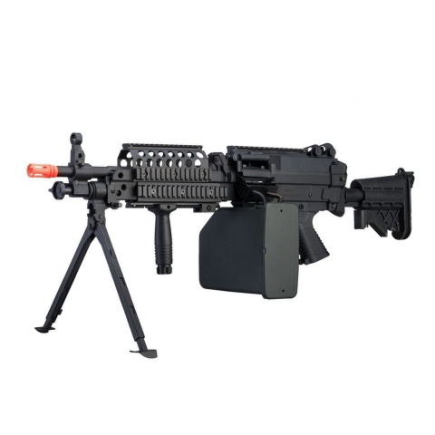 Atlas Custom Works MK46 M249 Saw Light Machine Gun w/ Polymer Receiver (Color: Black)