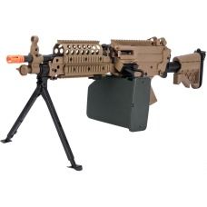 Atlas Custom Works MK46 M249 Saw Light Machine Gun w/ Polymer Receiver (Color: Black)