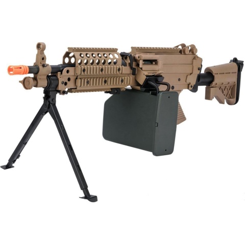Atlas Custom Works MK46 M249 Saw Light Machine Gun w/ Polymer Receiver (Color: Black)