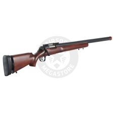 A&K SOCOM Type M24 Bolt Action Rifle Airsoft Sniper Rifle w/ Adjustable Stock - (Wood)