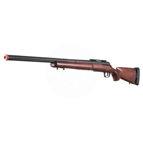 A&K SOCOM Type M24 Bolt Action Rifle Airsoft Sniper Rifle w/ Adjustable Stock - (Wood)
