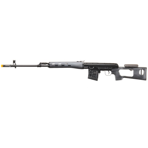 Atlas Custom Works SVD Dragunov Electric Airsoft Sniper Rifle w/ Sportsman Stock (Color: Black)