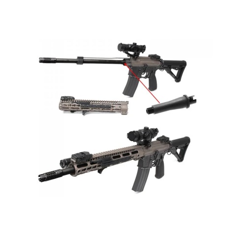 Tokyo Marui M4 4-Inch Outer Barrel Base for Next Generation M4 Series Airsoft Rifles