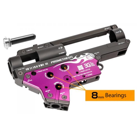 Laylax Prometheus Ver2 EG Hard Gearbox Shell for V2 Airsoft AEG Rifles (Model: 8mm)