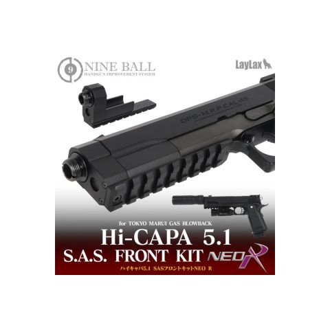 Laylax Aluminum Custom S.A.S. NEO Front Kit for Tokyo Marui Hi Capa 5.1 Series GBB Pistols