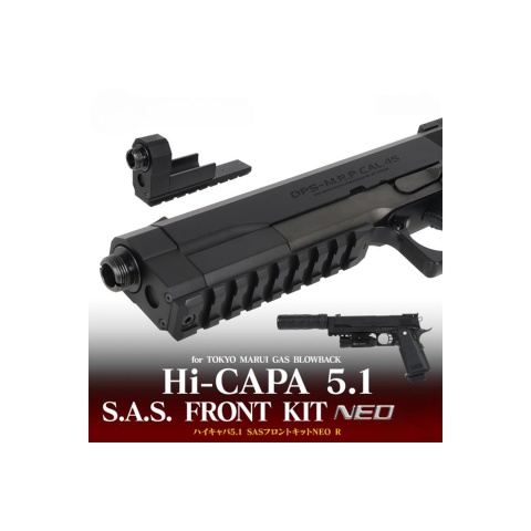 Laylax Aluminum Custom S.A.S. NEO Front Kit for Tokyo Marui Hi Capa 5.1 Series GBB Pistols