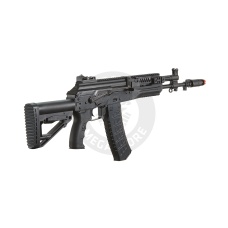 LCT AK LCK-12 Stamped Steel Airsoft AEG w/ Side-Folding Stock Tube & GATE ASTER V2 SE Expert - (Black)