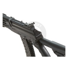 LCT AK LCK-12 Stamped Steel Airsoft AEG w/ Side-Folding Stock Tube & GATE ASTER V2 SE Expert - (Black)
