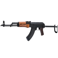 LCT AKMS Steel AK Airsoft AEG Rifle w/ Under Folding Stock (Black & Wood)