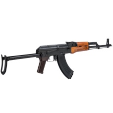 LCT AKMS Steel AK Airsoft AEG Rifle w/ Under Folding Stock (Black & Wood)