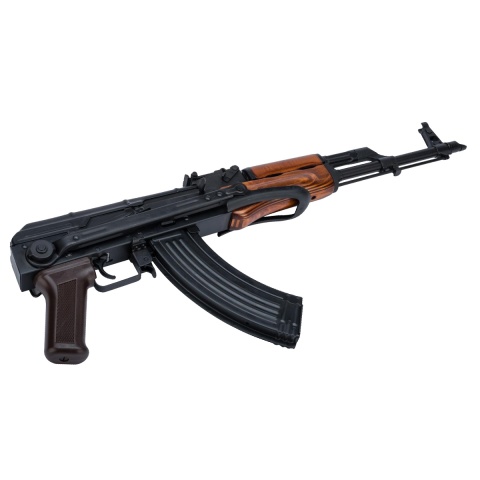 LCT AKMS Steel AK Airsoft AEG Rifle w/ Under Folding Stock (Black & Wood)