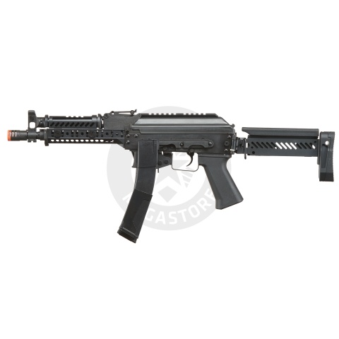 LCT ZK Series AK Airsoft AEG Rifle w/ Side-Folding Z Series Stock and Handguard - (Black)