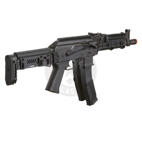 LCT ZK Series AK Airsoft AEG Rifle w/ Side-Folding Z Series Stock and Handguard - (Black)