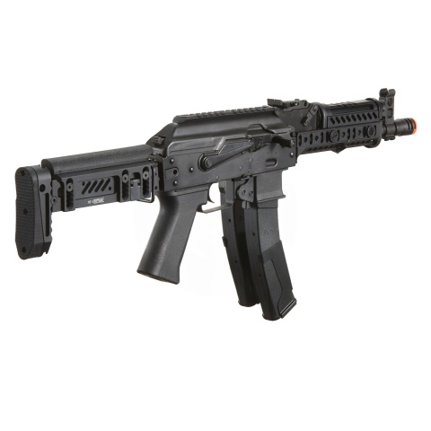 LCT ZK Series AK Airsoft AEG Rifle w/ Side-Folding Z Series Stock and Handguard - (Black)