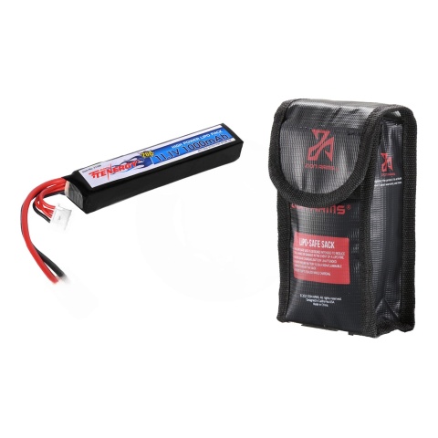 Tenergy 11.1V 1000mAh LiPo Airsoft AEG Buffer Tube Stick Type Battery