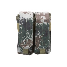 Jagun Tactical Airsoft MOLLE Double Magazine Pouch - PLA TYPE 07