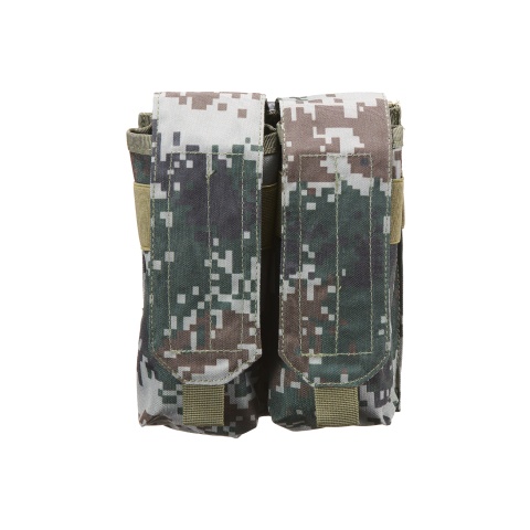 Jagun Tactical Airsoft MOLLE Double Magazine Pouch - PLA TYPE 07