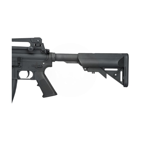 Lancer Tactical Gen 2 M4 RIS Airsoft Gun AEG Rifle - (Black)(No Battery and Charger)