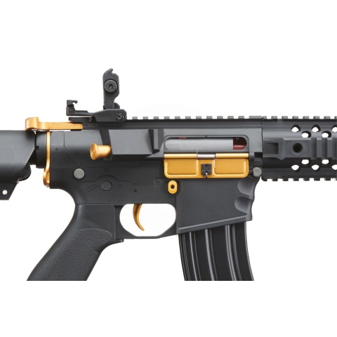 Lancer Tactical Gen 2 M4 Evo Airsoft AEG Rifle (Black & Gold)(No Battery and Charger)