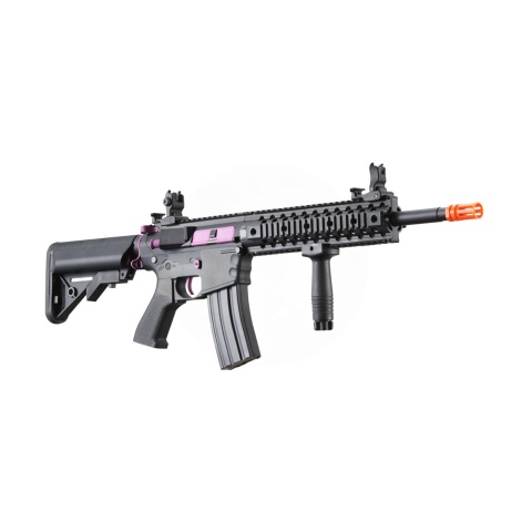 Lancer Tactical Gen 2 M4 Evo Airsoft AEG Rifle (Black & Purple)(No Battery and Charger)