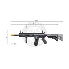 Lancer Tactical Gen 2 M4 Evo Airsoft AEG Rifle (Black & Purple)(No Battery and Charger)