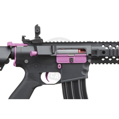 Lancer Tactical Gen 2 M4 Evo Airsoft AEG Rifle (Black & Purple)(No Battery and Charger)