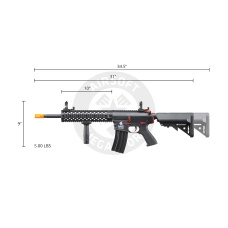 Lancer Tactical Gen 2 M4 Evo Airsoft AEG Rifle (Black & Red)(No Battery and Charger)