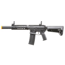 Lancer Tactical Gen 2 M4 SD Carbine Airsoft AEG Rifle w/ Ambidextrous NSR Receiver, NSR Stock & Mock Suppressor - (Black)
