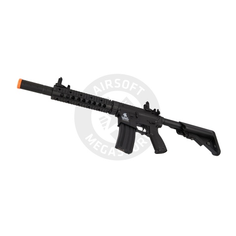 Lancer Tactical Gen 2 M4 SD Carbine Airsoft AEG Rifle with Mock Suppressor (Black)(No Battery and Charger)