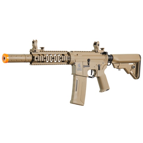 Lancer Tactical Gen 3 M4 Carbine SD AEG Airsoft Rifle with Mock Suppressor (Color: Tan)