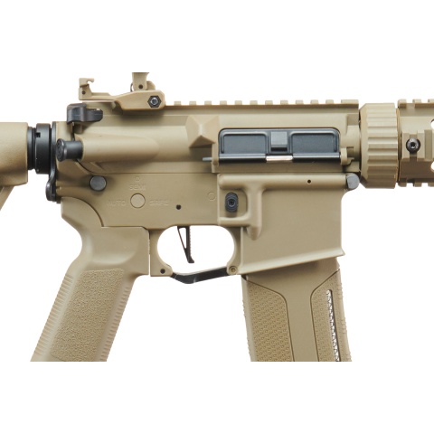 Lancer Tactical Gen 3 M4 Carbine SD AEG Airsoft Rifle with Mock Suppressor (Color: Tan)