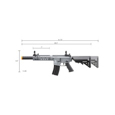 Lancer Tactical Gen 2 M4 SD Carbine Airsoft AEG Rifle (Color: Gray)