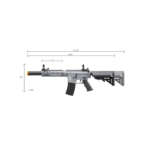 Lancer Tactical Gen 2 M4 SD Carbine Airsoft AEG Rifle (Color: Gray)