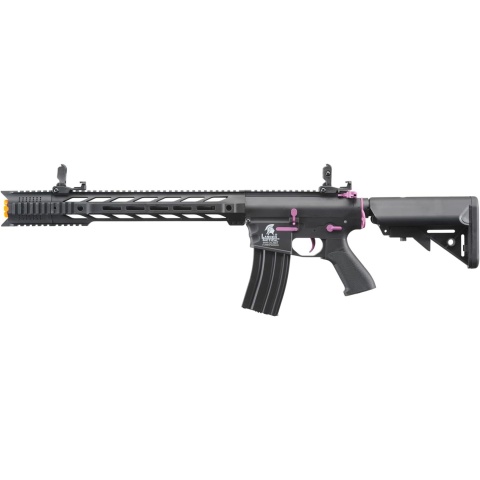 Lancer Tactical LT-25 Gen 2 M4 SPR Interceptor AEG Rifle - Black w/ Purple