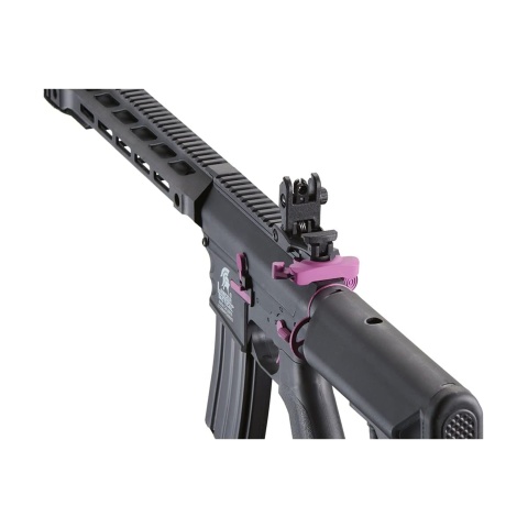 Lancer Tactical LT-25 Gen 2 M4 SPR Interceptor AEG Rifle - Black w/ Purple