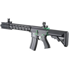Lancer Tactical LT-25 Gen 2 M4 SPR Interceptor AEG Rifle - Black w/ Green