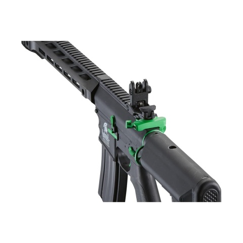 Lancer Tactical LT-25 Gen 2 M4 SPR Interceptor AEG Rifle - Black w/ Green