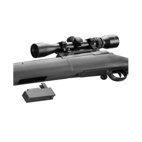 Lancer Tactical Airsoft M24 Bolt Action Sniper Rifle w/ Scope (Color: Black)
