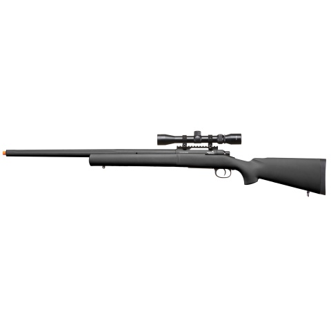 Lancer Tactical Airsoft M24 Bolt Action Sniper Rifle w/ Scope (Color: Black)