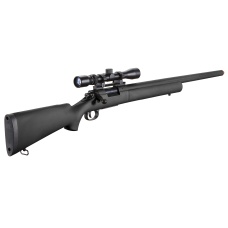 Lancer Tactical Airsoft M24 Bolt Action Sniper Rifle w/ Scope (Color: Black)