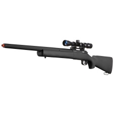 Lancer Tactical Airsoft M24 Bolt Action Sniper Rifle w/ Scope (Color: Black)