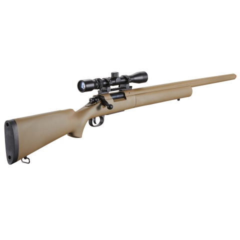 Lancer Tactical Airsoft M24 Bolt Action Sniper Rifle w/ Scope (Color: Dark Earth)