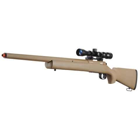 Lancer Tactical Airsoft M24 Bolt Action Sniper Rifle w/ Scope (Color: Dark Earth)