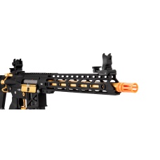 Lancer Tactical Enforcer Blackbird Skeleton AEG w/ Alpha Stock (Color:  Black & Gold)