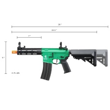 Lancer Tactical Gen 2 CQB M4 AEG Rifle Core Series (Color: Green & Black)(No Battery and Charger)